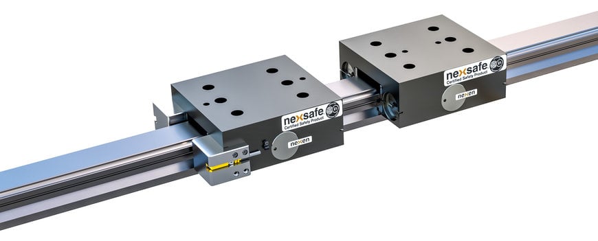 NexSafe rail brakes with functional safety certification for linear motion systems